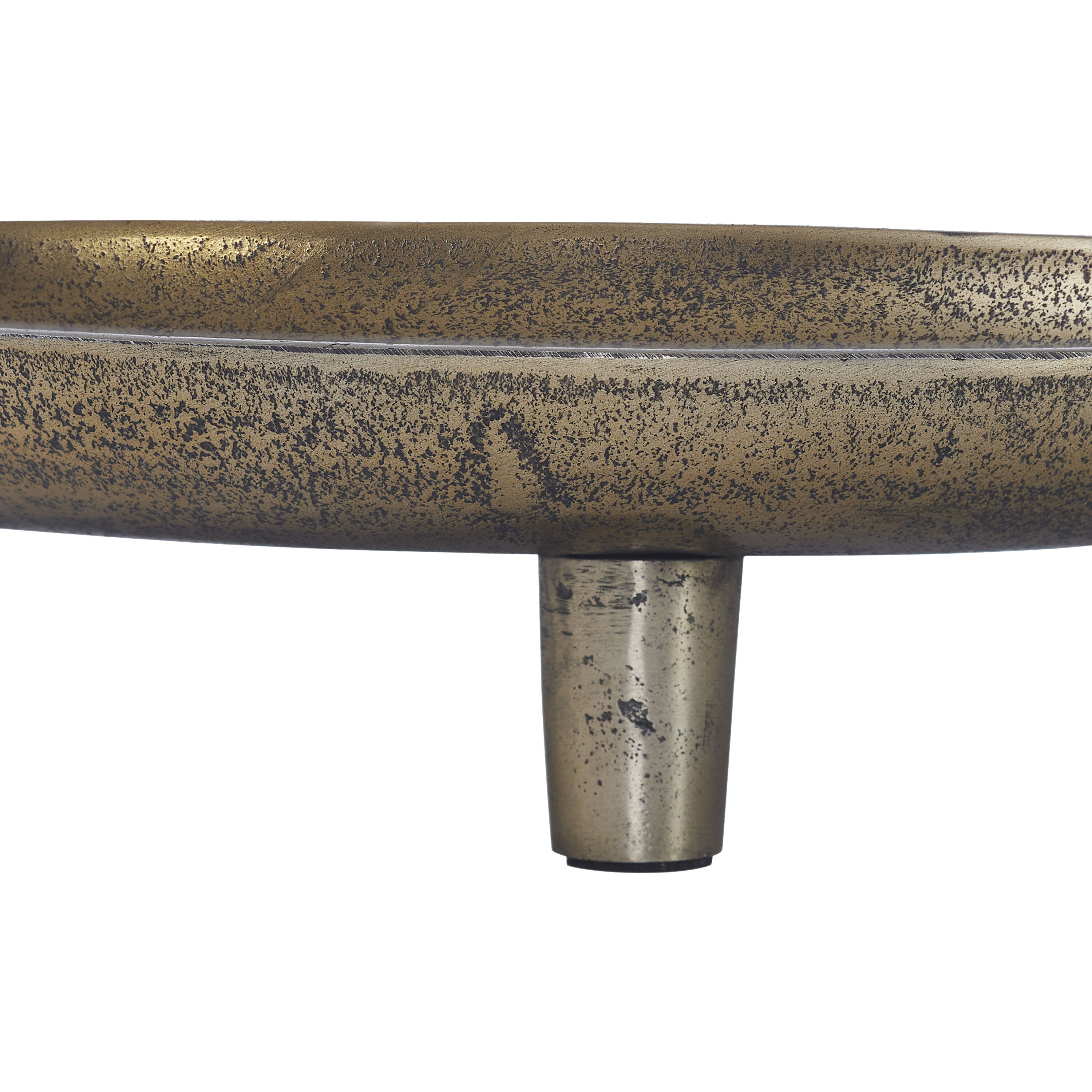 Kaleido Antique Brass Tray