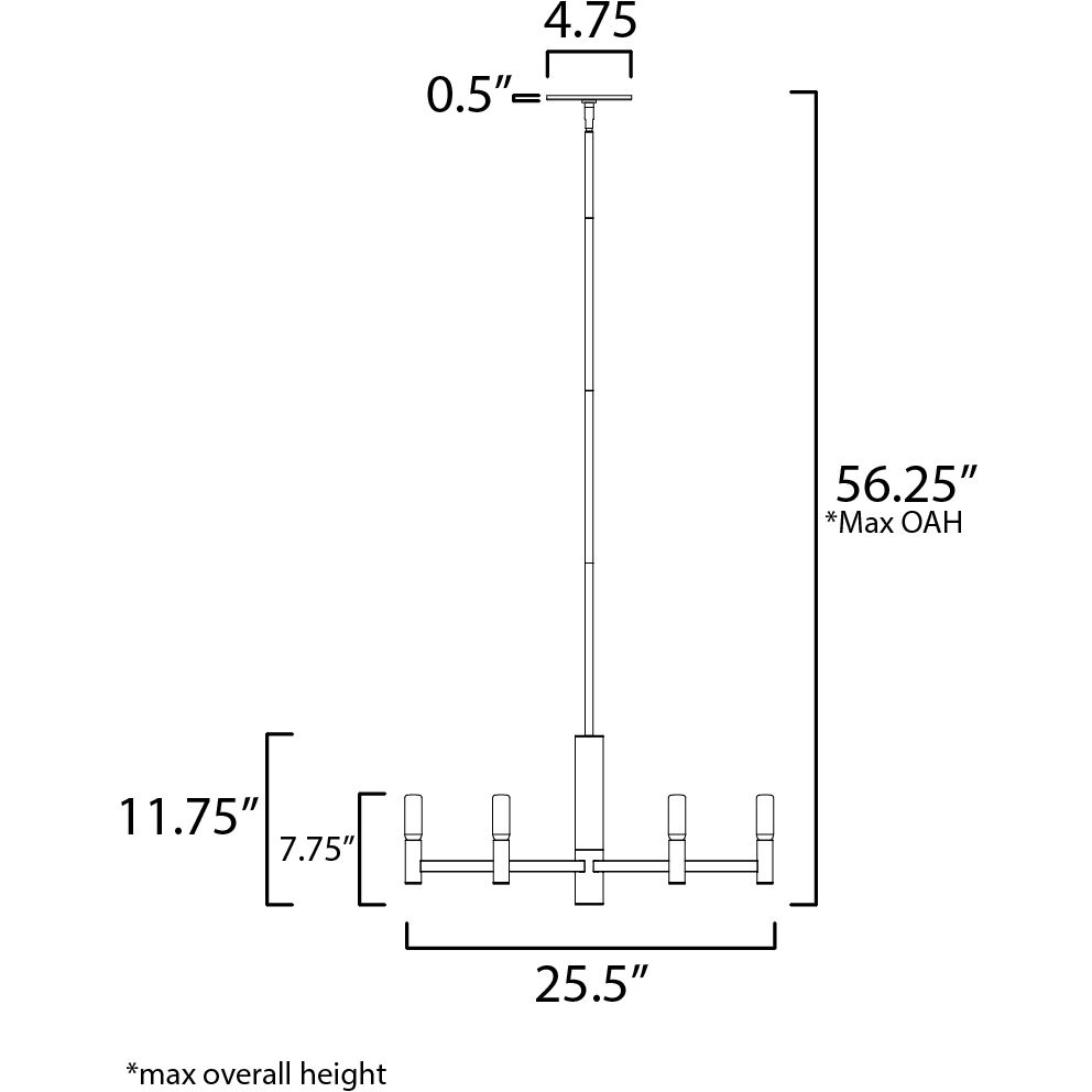 Emana 6 Light 25.5 inch Natural Aged Brass Chandelier Ceiling Light
