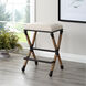 Firth 28 inch Rustic Iron and Natural Fiber Rope with Oatmeal Counter Stool