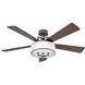 Hampton 56 inch Metallic Matte Bronze with Walnut, Metallic Matte Bronze Blades Fan
