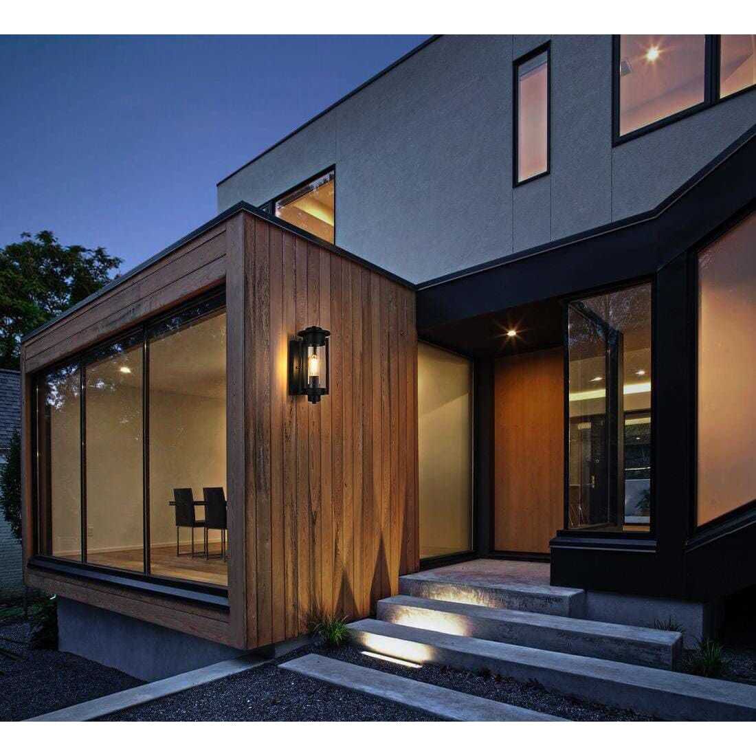 Bucknell 1 Light 14.5 inch Black Outdoor Wall Sconce