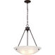 Brentwood 3 Light 22.5 inch Old Bronze Pendant Ceiling Light