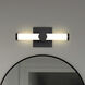 Bowman LED 12 inch Matte Black Vanity Light Wall Light