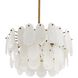 Leon 3 Light 25 inch Antique Brass Chandelier Ceiling Light