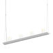 Votives LED 32 inch Bright Satin Aluminum Pendant Ceiling Light