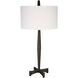 Counteract 35 inch 150.00 watt Aged Black Table Lamp Portable Light