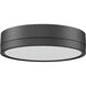 Algar LED 12 inch Matte Black Flush Mount Ceiling Light