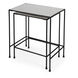 Carrera Marble 25 X 22 inch Metalworks Nesting Table