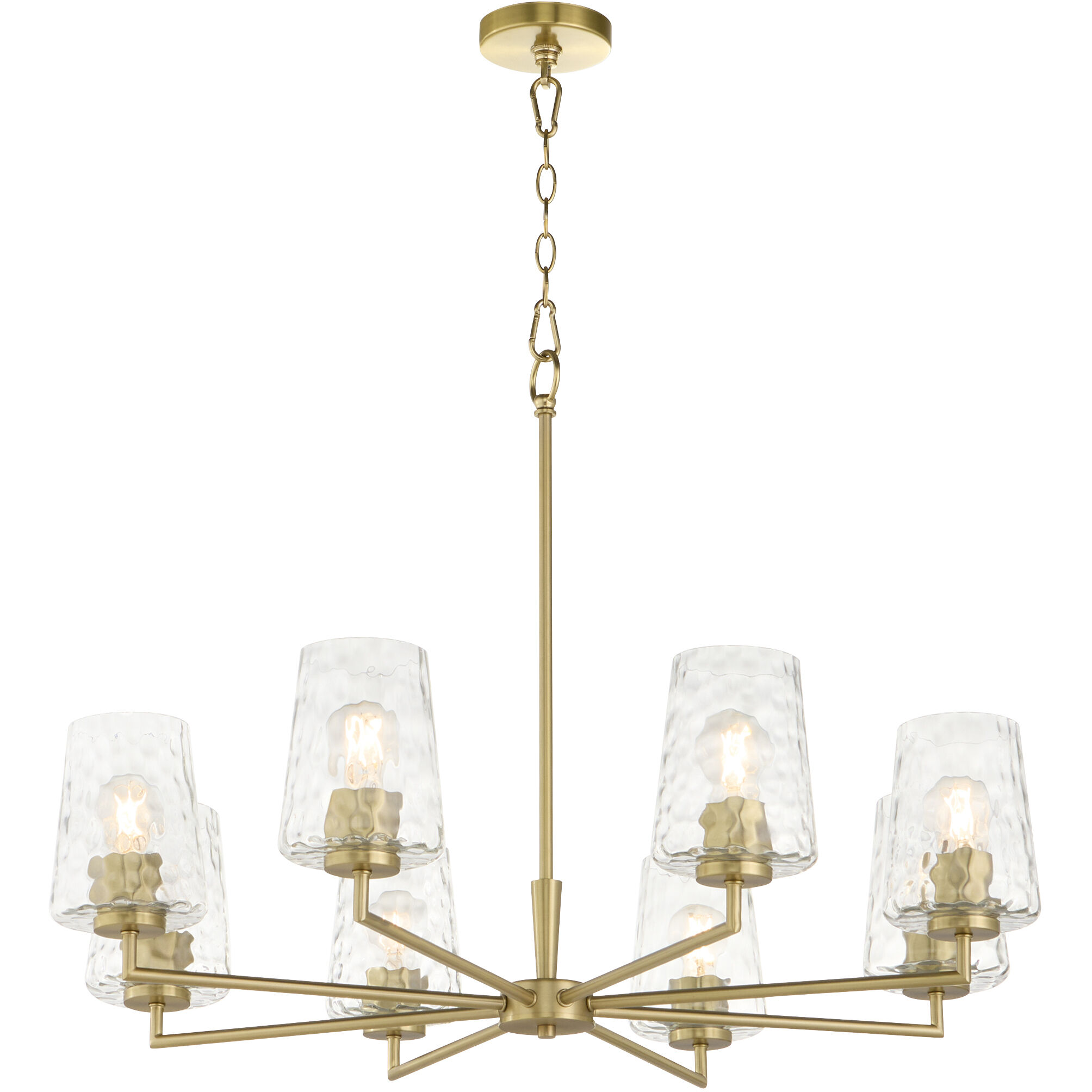 Goodwin 8 Light 32 inch Aged Brass Chandelier Ceiling Light