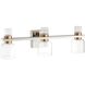 Amelia LED 24 inch Polished Nickel and Champagne Gold Vanity Light Wall Light