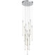 Motif LED 12.75 inch Chrome Multi-Pendant Ceiling Light