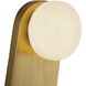 Alora Mood Ariel 1 Light 5.63 inch Brushed Gold Wall/Vanity Light Wall Light