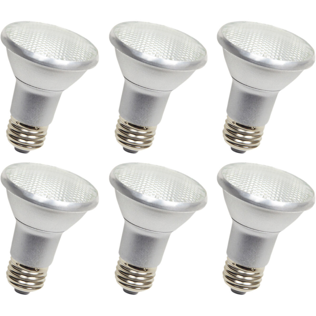 P20led Series LED PAR20 E26 7 watt 120V 5000K Light Bulb, Pack of 6