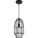 Alethia 1 Light 7 inch Black Down Mini Pendant Ceiling Light