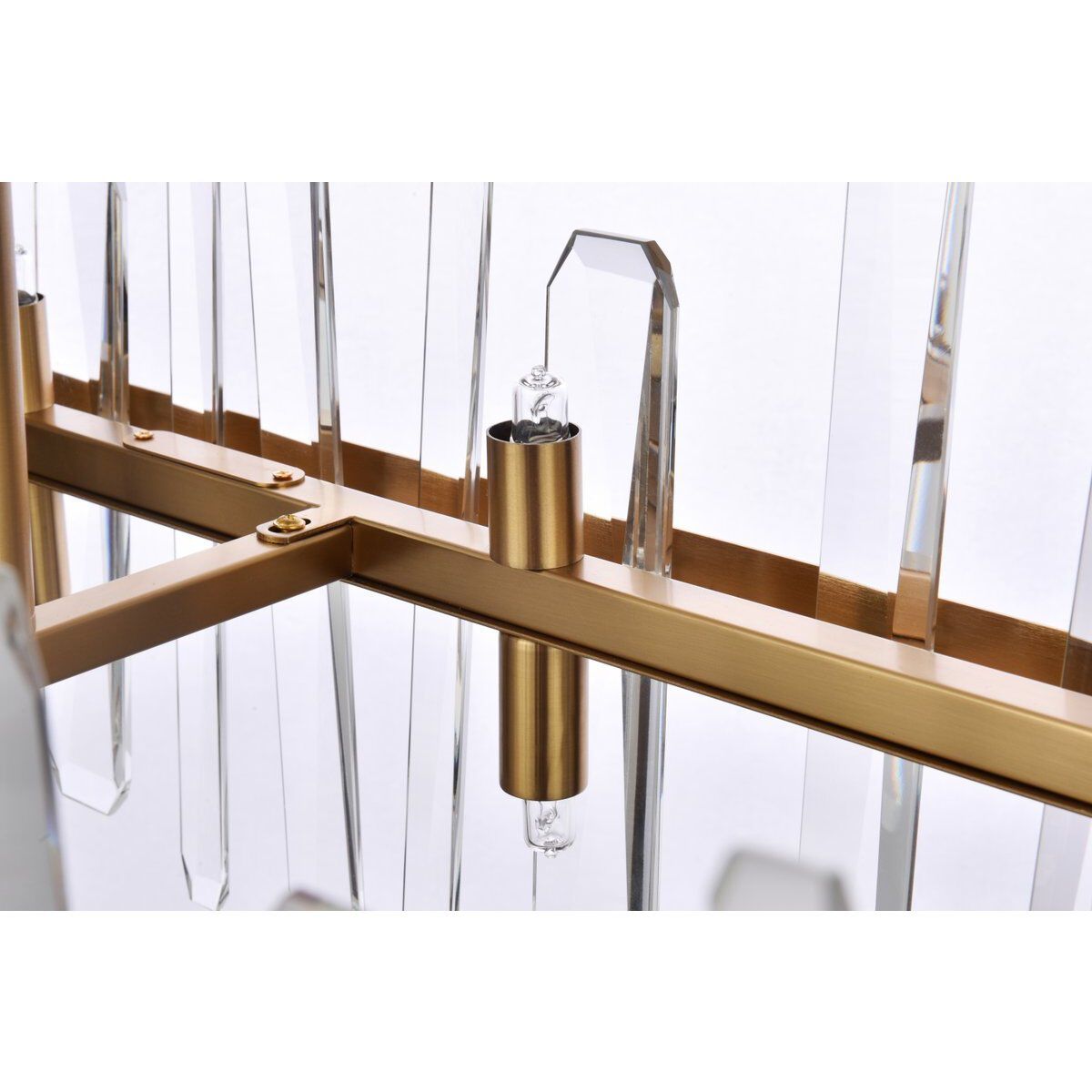 Serena 16 Light 30 inch Satin Gold Linear Chandelier Ceiling Light