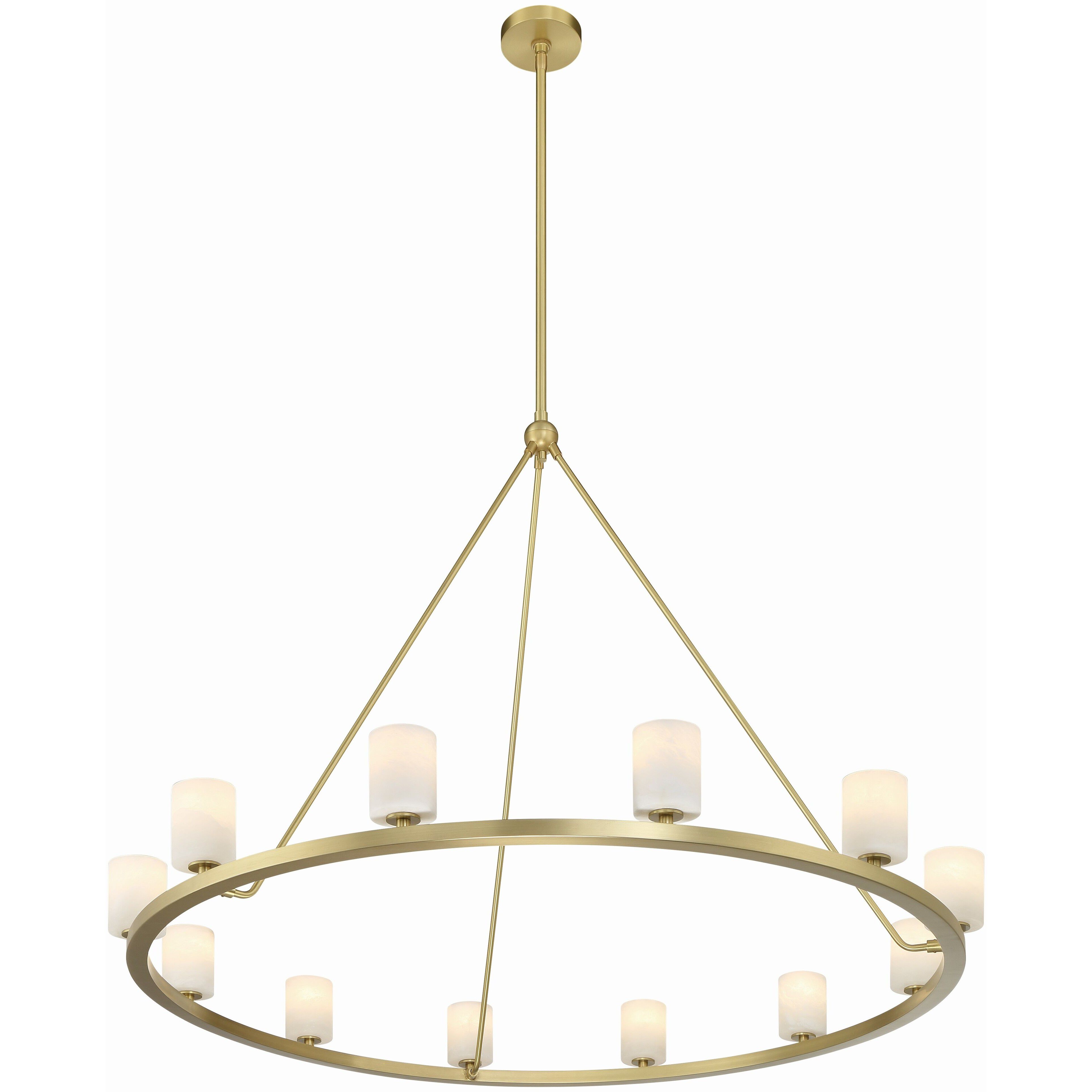 Aragon 12 Light 46.75 inch Soft Brass Chandelier Ceiling Light
