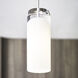 Horizon 1 Light 120 Satin Nickel Low-Voltage Pendant Ceiling Light in Monopoint, LED 90 CRI 3000K, Frost Glass