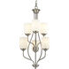 Cardinal 6 Light 18 inch Brushed Nickel Chandelier Ceiling Light