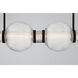Cordel LED 50.25 inch Dark Matte Black Linear Chandelier Ceiling Light