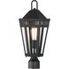 Oxford 1 Light 19 inch Black Outdoor Pole/Post Mount