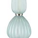 Mariani 34 inch 60 watt Light Blue with Clear Table Lamp Portable Light, Set of 2