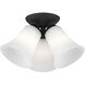 Ridgedale 3 Light 13 inch Black Semi-Flush Mount Ceiling Light