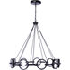 Context LED 36 inch Flat Black Chandelier Ceiling Light