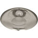 Michael Berman Brut LED 17.75 inch Polished Nickel Flushmount Ceiling Light