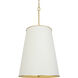 Coco 9 Light 20 inch Matte White/French Gold Foyer Pendant Ceiling Light