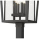 Seoul 4 Light 124.5 inch Black Outdoor Post Mounted Fixture