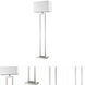 Riley 61 inch 150.00 watt Brushed Nickel Floor Lamp Portable Light