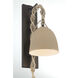Cordon 1 Light 7.5 inch Dark Bronze and Natural Wall Sconce Wall Light