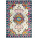 Elaziz 123 X 94 inch Navy; Multicolored Rug in 8 x 10