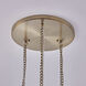 Diamante 14 inch Winter Brass Pendant Ceiling Light