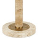 Miles 58.5 inch 7 watt Natural and Polished Brass Floor Lamp Portable Light