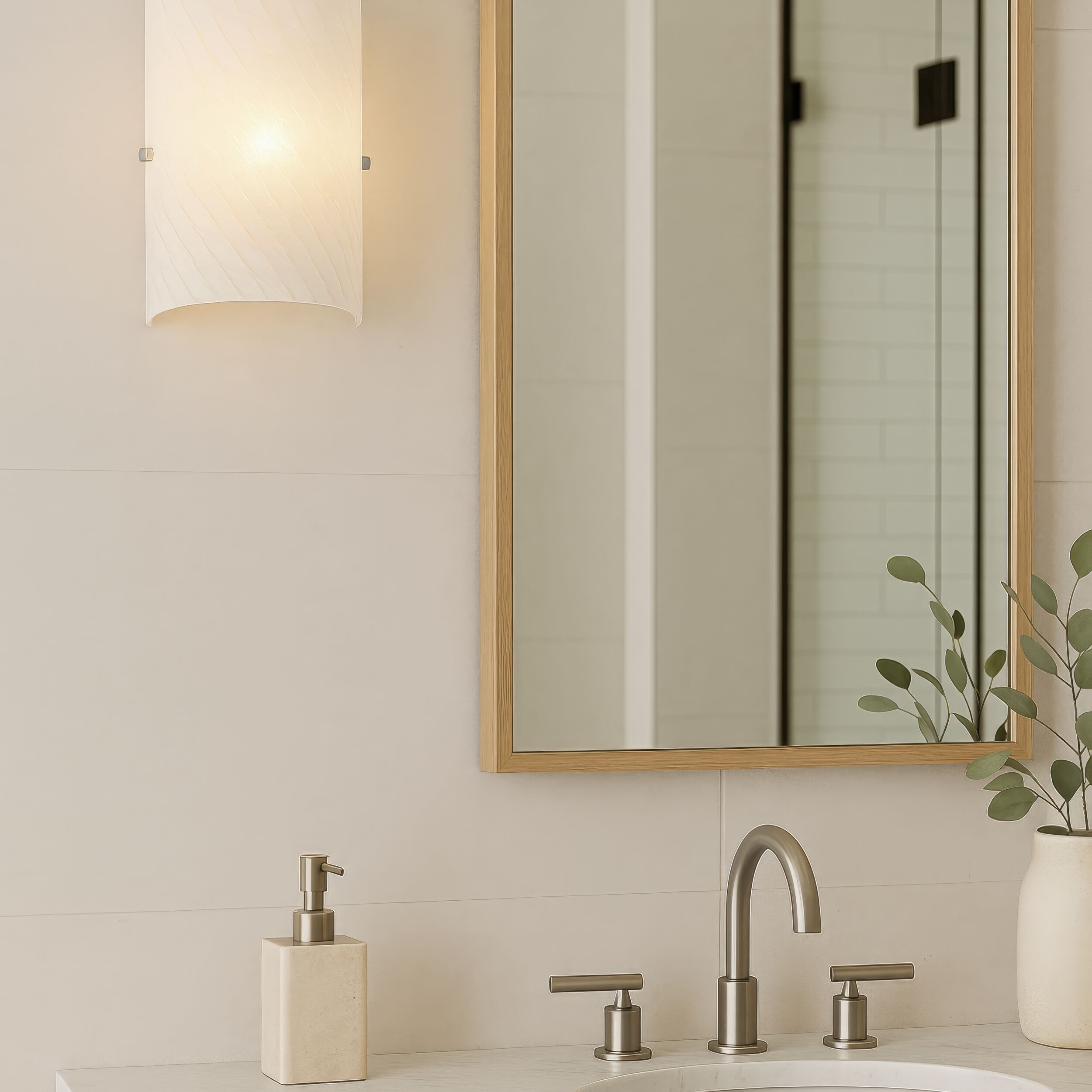 Swirled 2 Light 8 inch Chrome ADA Wall Sconce Wall Light