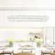 Felicity LED 52 inch Chrome Pool Table Light Ceiling Light
