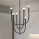 Dahlia LED 23 inch Plaster Black Chandelier Ceiling Light