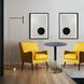 Micca Club Polished Gold with Black Marble Bistro Table
