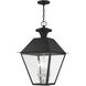 Mansfield 4 Light 15 inch Black Outdoor Pendant Lantern
