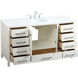 Irene 60 X 22 X 34 inch White Vanity Sink Set
