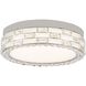 Elegance LED 15.75 inch Polished Nickel Flush Mount Ceiling Light