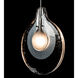 Art & Alchemy Veneto 1 Light 3.7 inch Sterling Pendant Ceiling Light