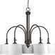 Clayton 5 Light 32 inch Espresso Chandelier Ceiling Light