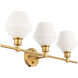 Rochester 3 Light 28 inch Brass Wall sconce Wall Light