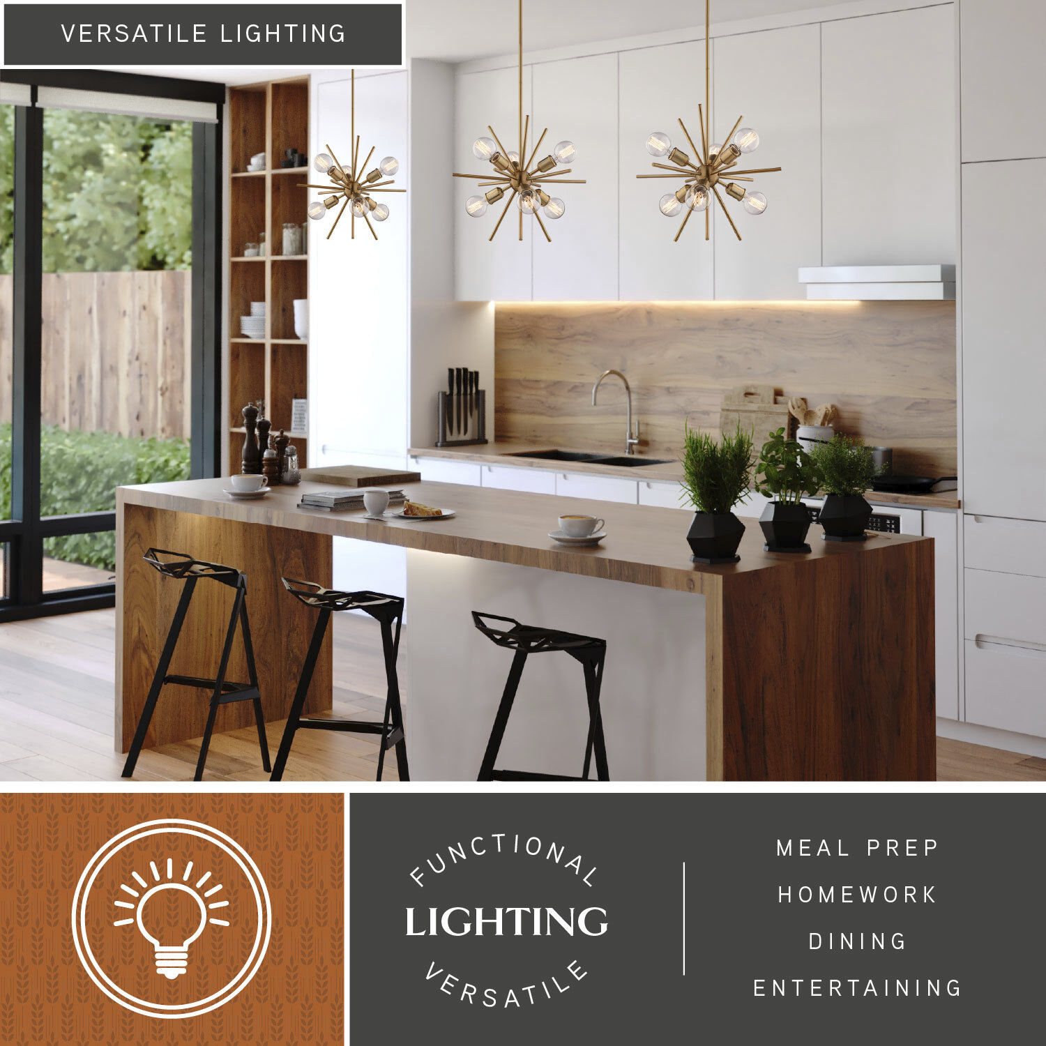 Estelle 6 Light 19 inch Natural Brass Pendant Ceiling Light