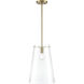 Maccan 1 Light 11.75 inch Vintage Brass Pendant Ceiling Light