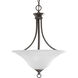 Trinity 3 Light 18 inch Antique Bronze Foyer Pendant Ceiling Light