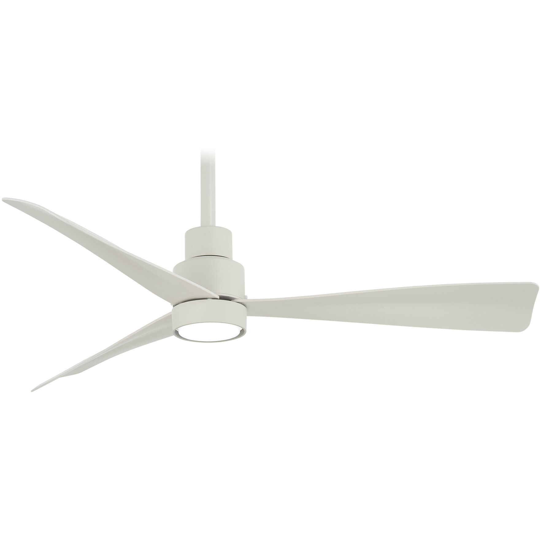 Simple 44 inch Flat White Outdoor Ceiling Fan