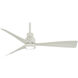 Simple 44 inch Flat White Outdoor Ceiling Fan